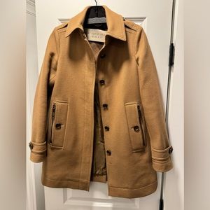 Burberry Brit wool coat caramel color size 2